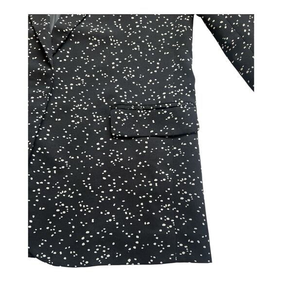 ASTR The Label Blazer Womens Small Black White Dots Open Front Workwear Office - Picture 10 of 12